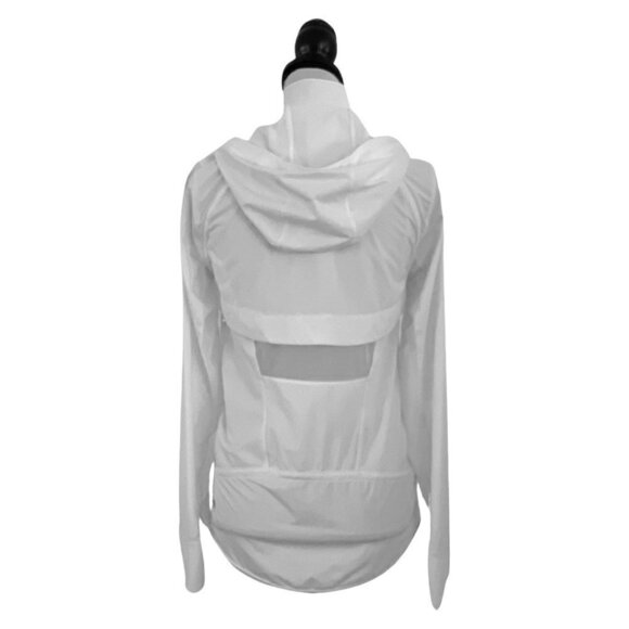 Lululemon White Windraker Hooded Jacket Size 4 /05 - Picture 3 of 5